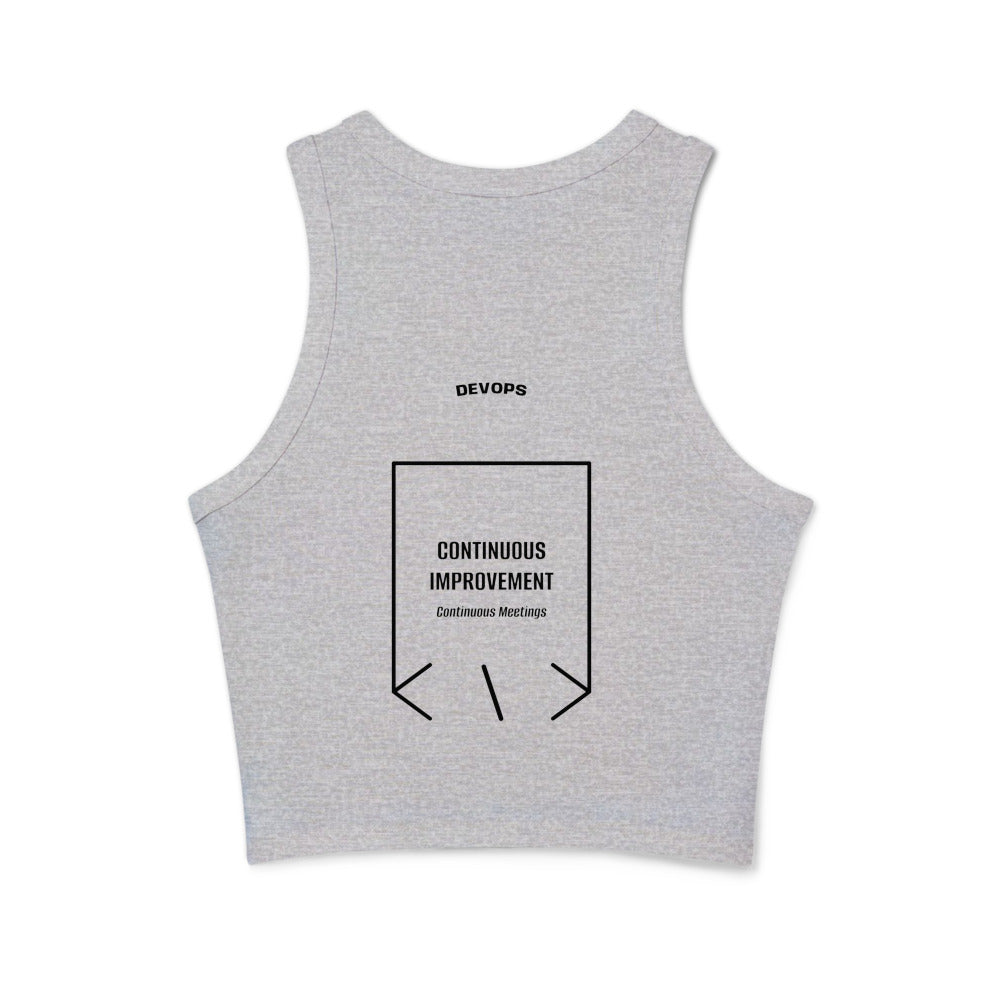 Continuous Improvement — Athletic Heather Solid Black Blend back mockup