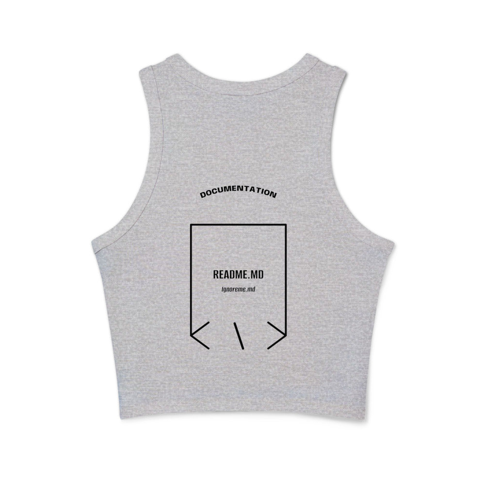Readme.md — Athletic Heather Solid Black Blend back mockup