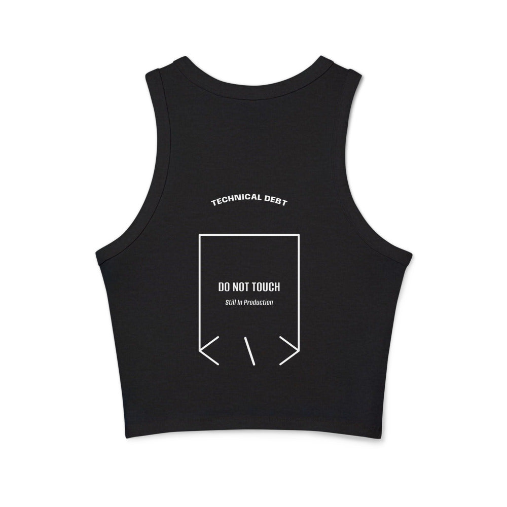 Do Not Touch — Solid Black Blend Solid White Blend back mockup