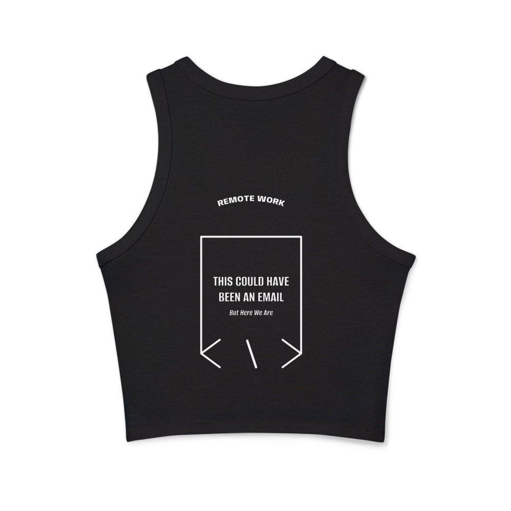 This Could Have Been An Email — Solid Black Blend Solid White Blend back mockup