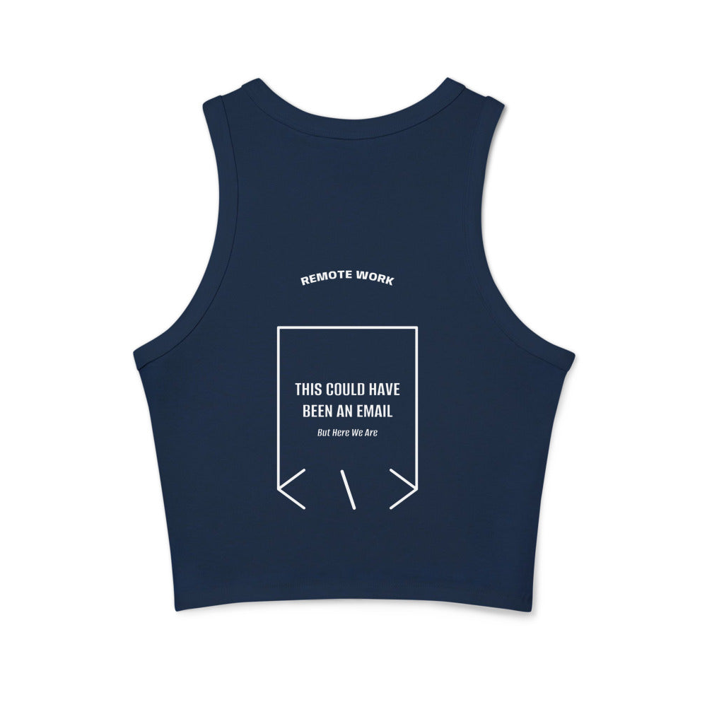 This Could Have Been An Email — Solid Navy Blend Solid White Blend back mockup