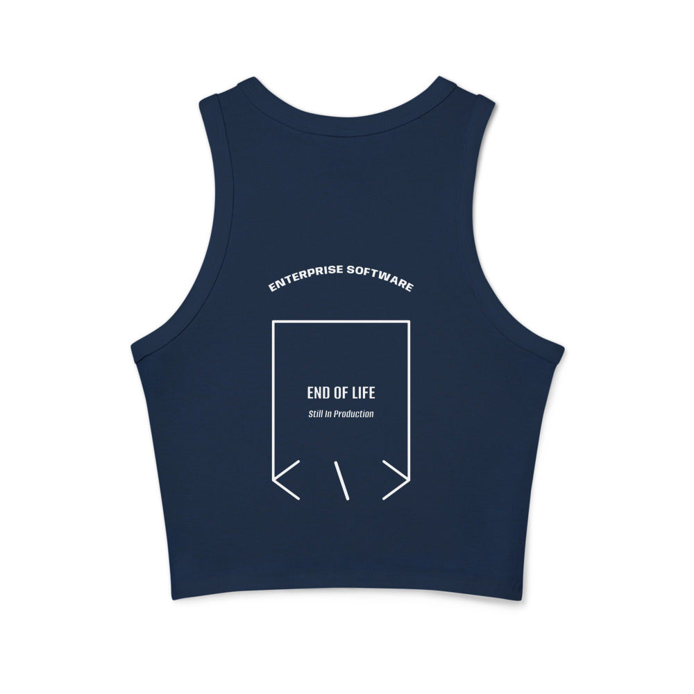 End Of Life — Solid Navy Blend Solid White Blend back mockup