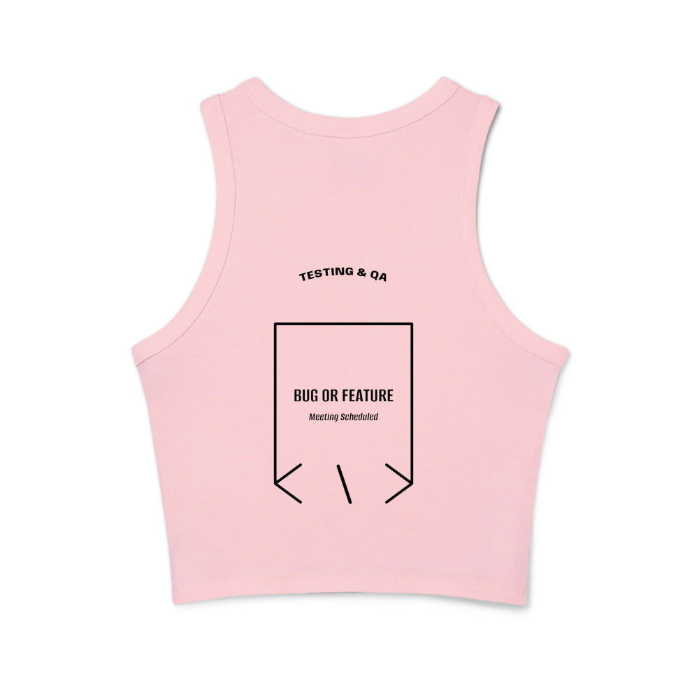 Bug Or Feature — Solid Pink Blend Solid Black Blend back mockup