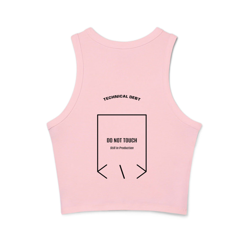Do Not Touch — Solid Pink Blend Solid Black Blend back mockup