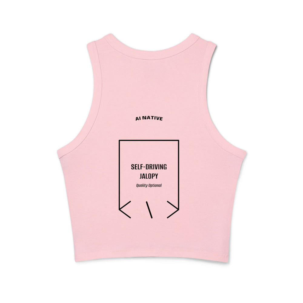 Self-Driving Jalopy — Solid Pink Blend Solid Black Blend back mockup
