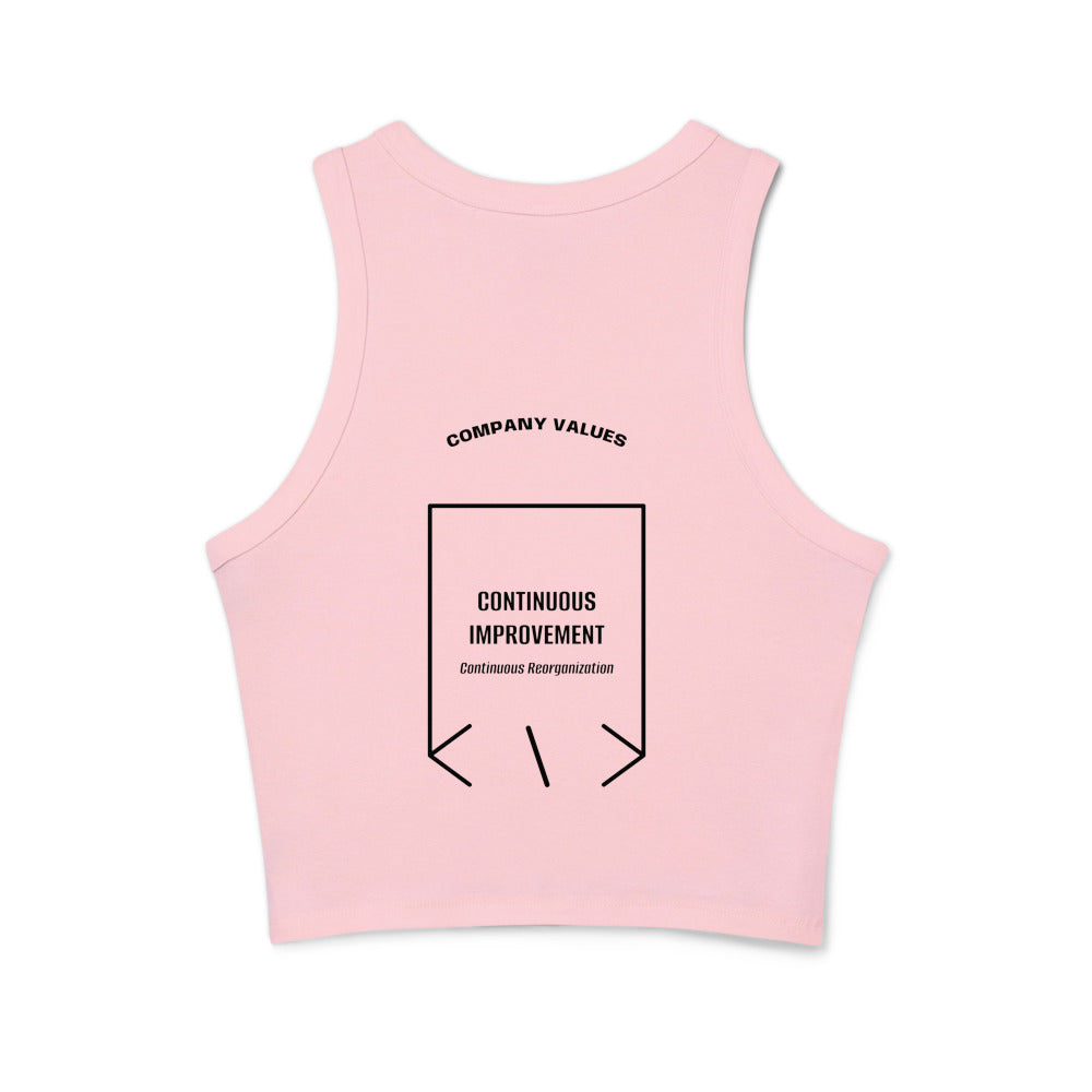 Continuous Improvement — Solid Pink Blend Solid Black Blend back mockup