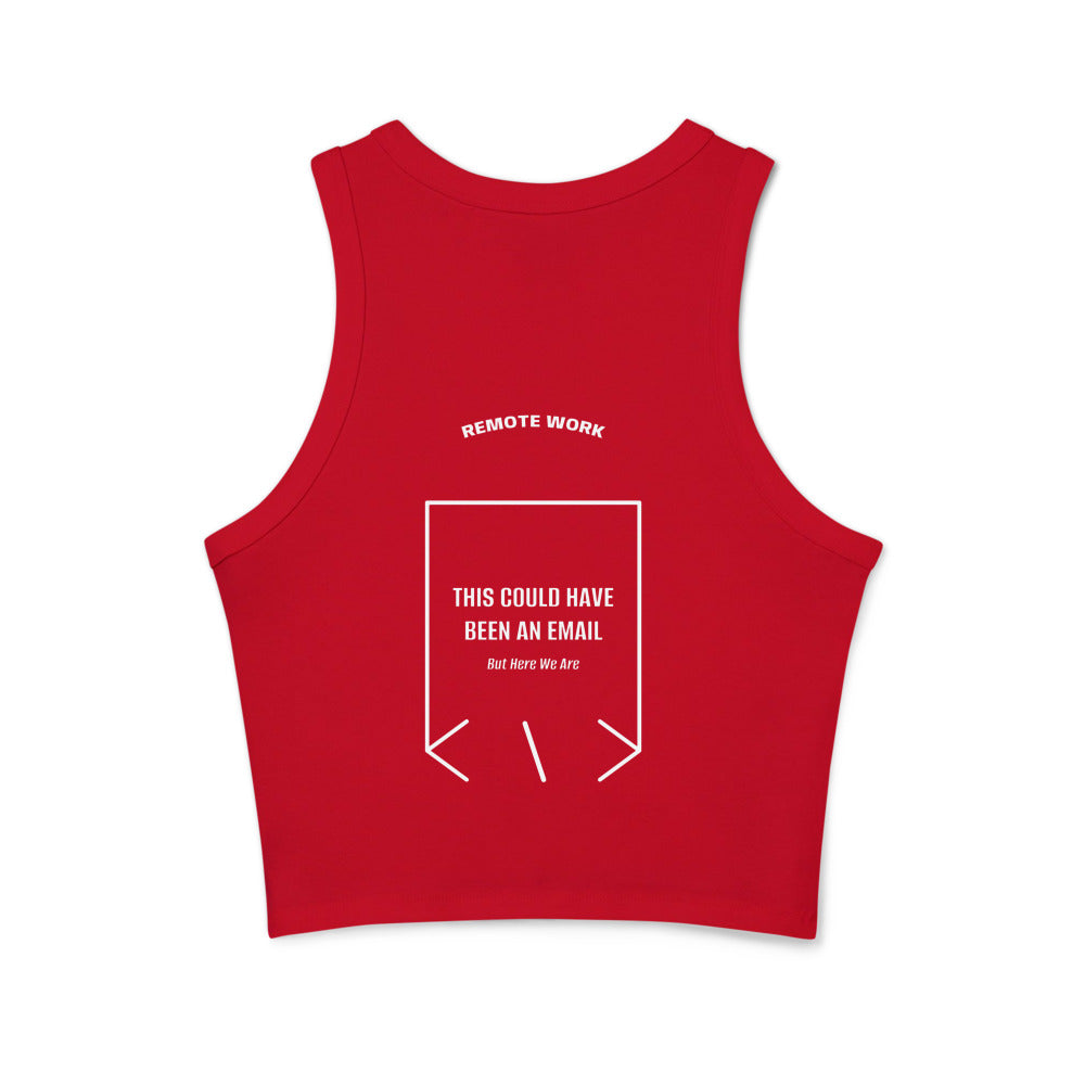 This Could Have Been An Email — Solid Red Blend Solid White Blend back mockup
