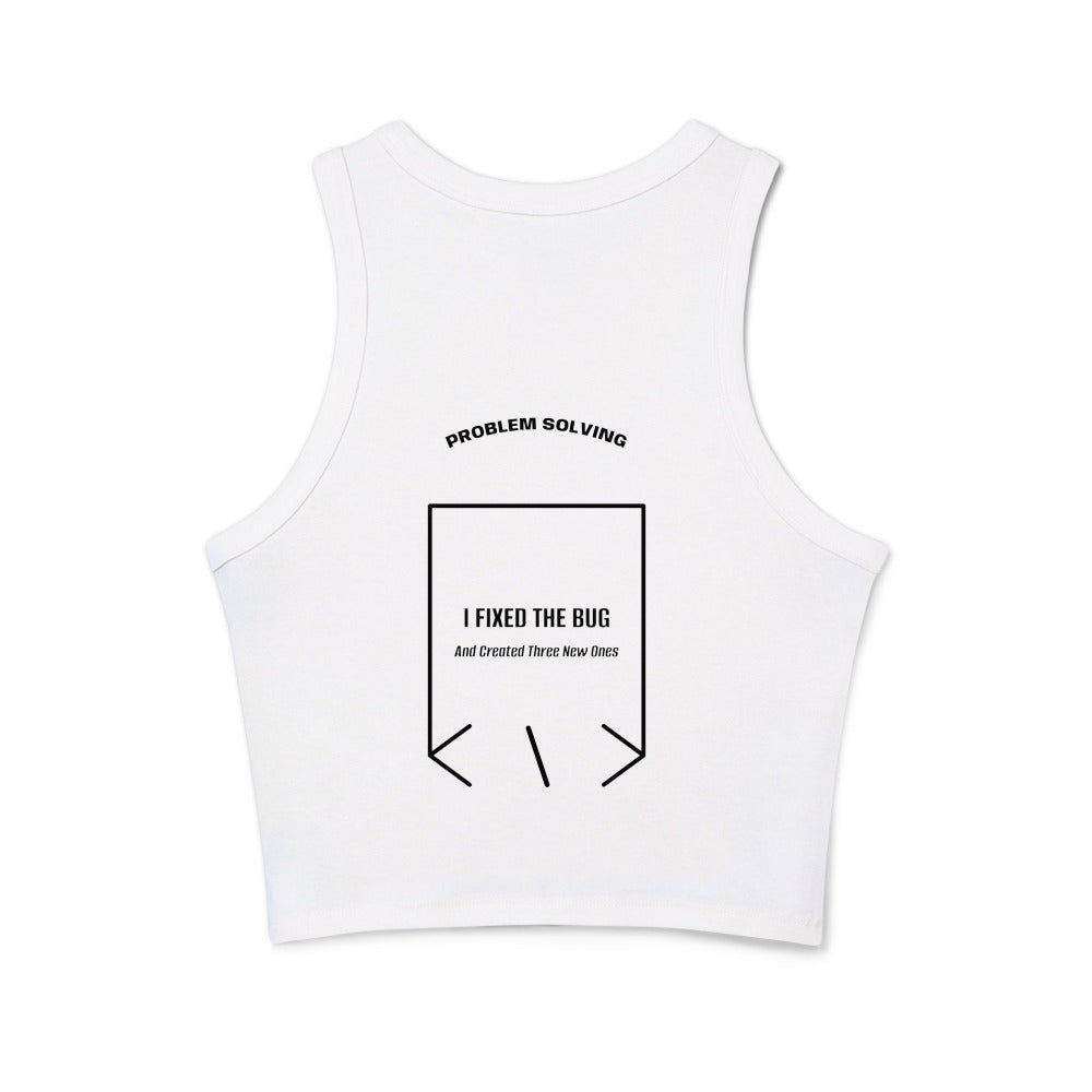 I Fixed The Bug — Solid White Blend Solid Black Blend back mockup