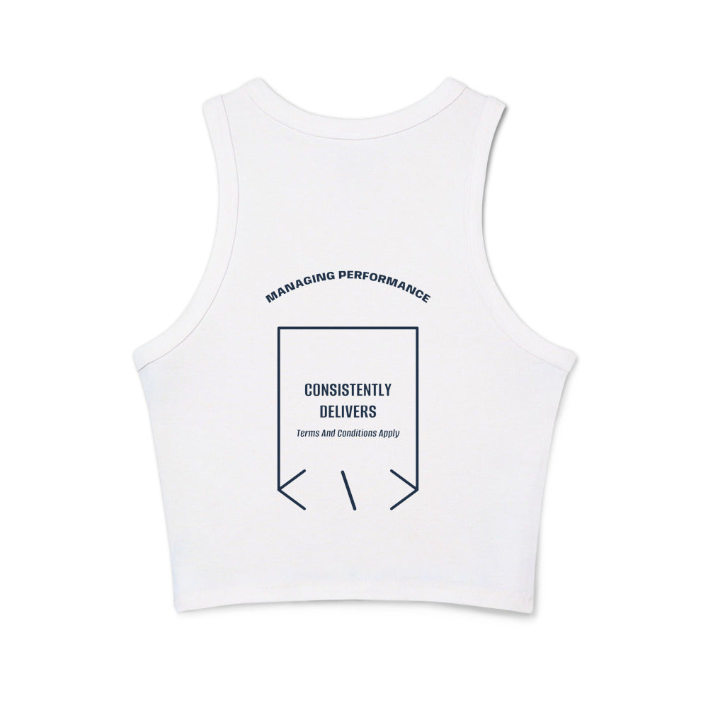 Consistently Delivers — Solid White Blend Solid Navy Blend back mockup