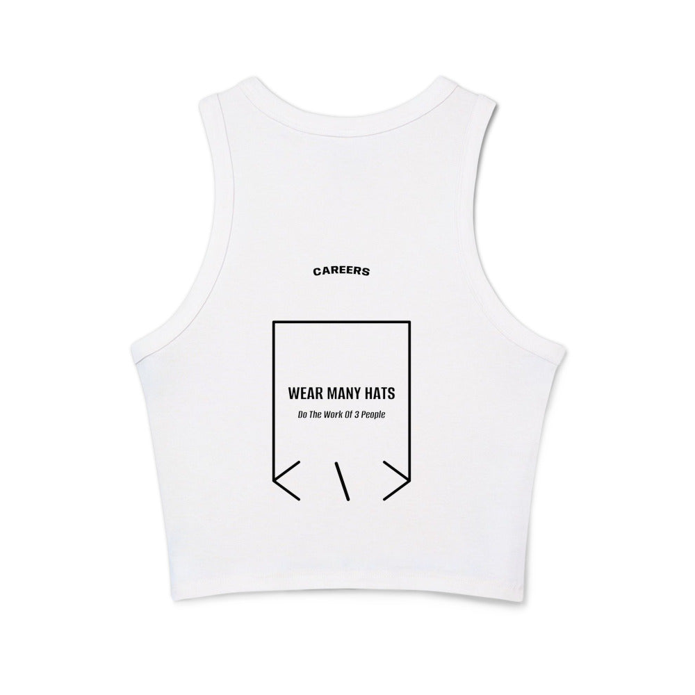 Wear Many Hats — Solid White Blend Solid Black Blend back mockup
