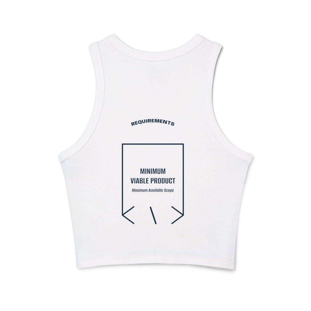 Minimum Viable Product — Solid White Blend Solid Navy Blend back mockup