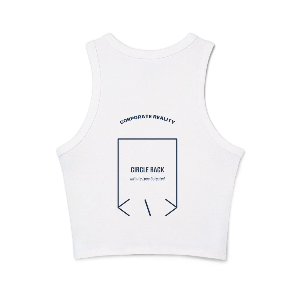 Circle Back — Solid White Blend Solid Navy Blend back mockup