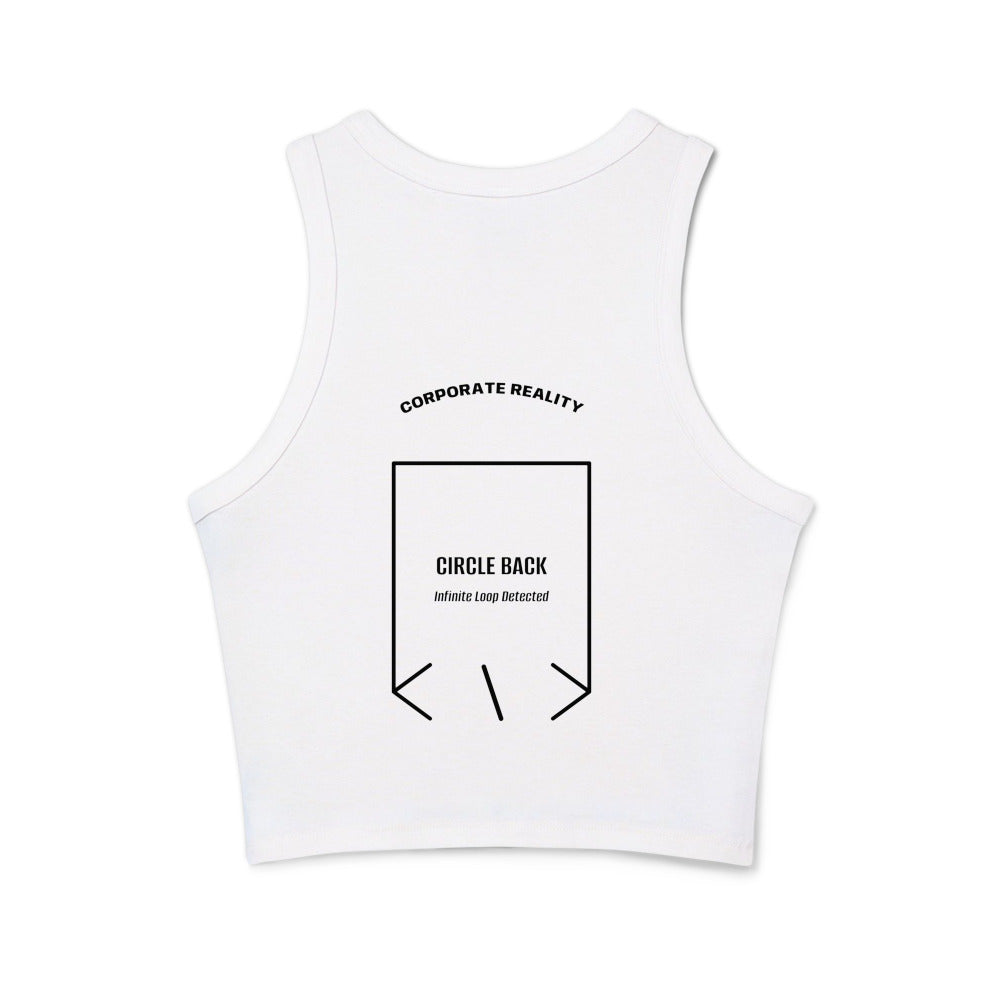 Circle Back — Solid White Blend Solid Black Blend back mockup