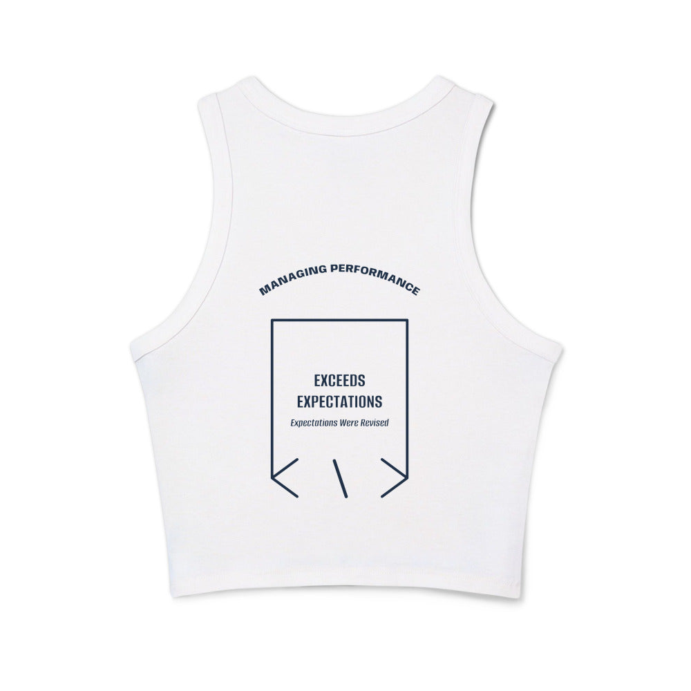 Exceeds Expectations — Solid White Blend Solid Navy Blend back mockup