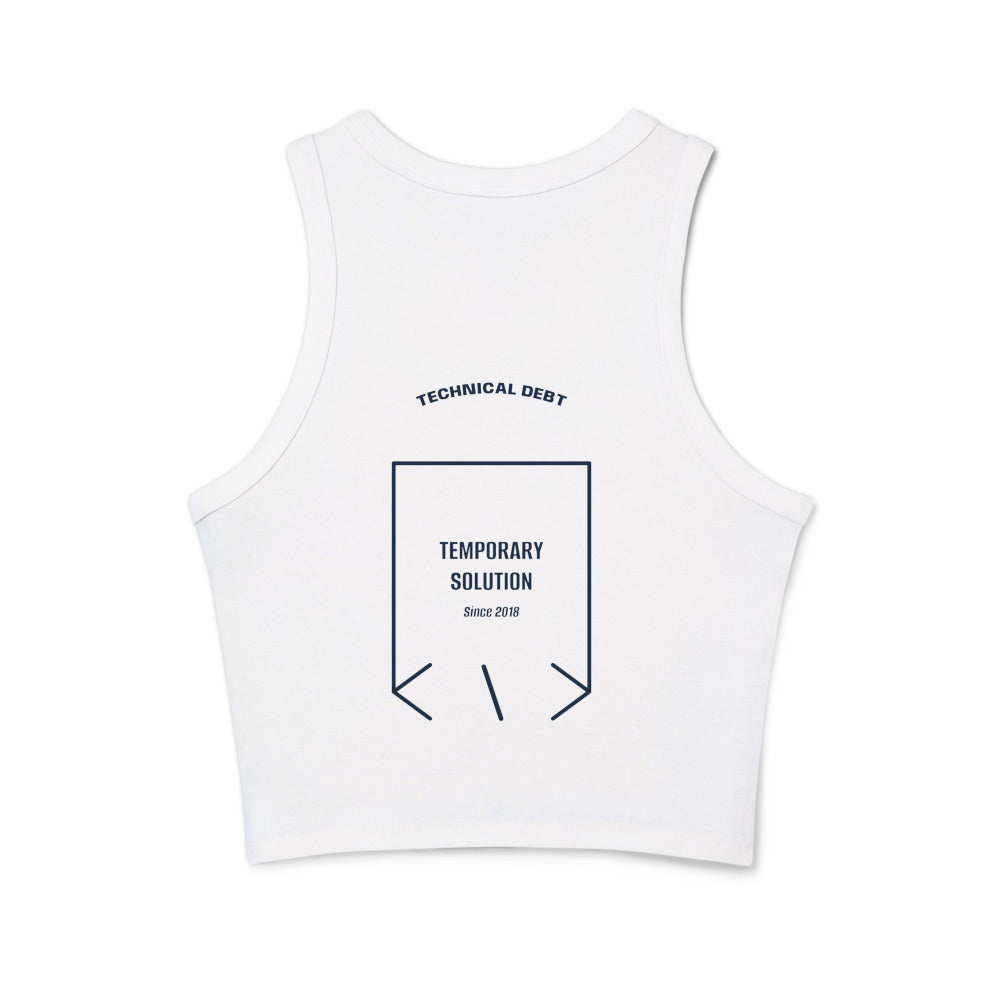 Temporary Solution — Solid White Blend Solid Navy Blend back mockup