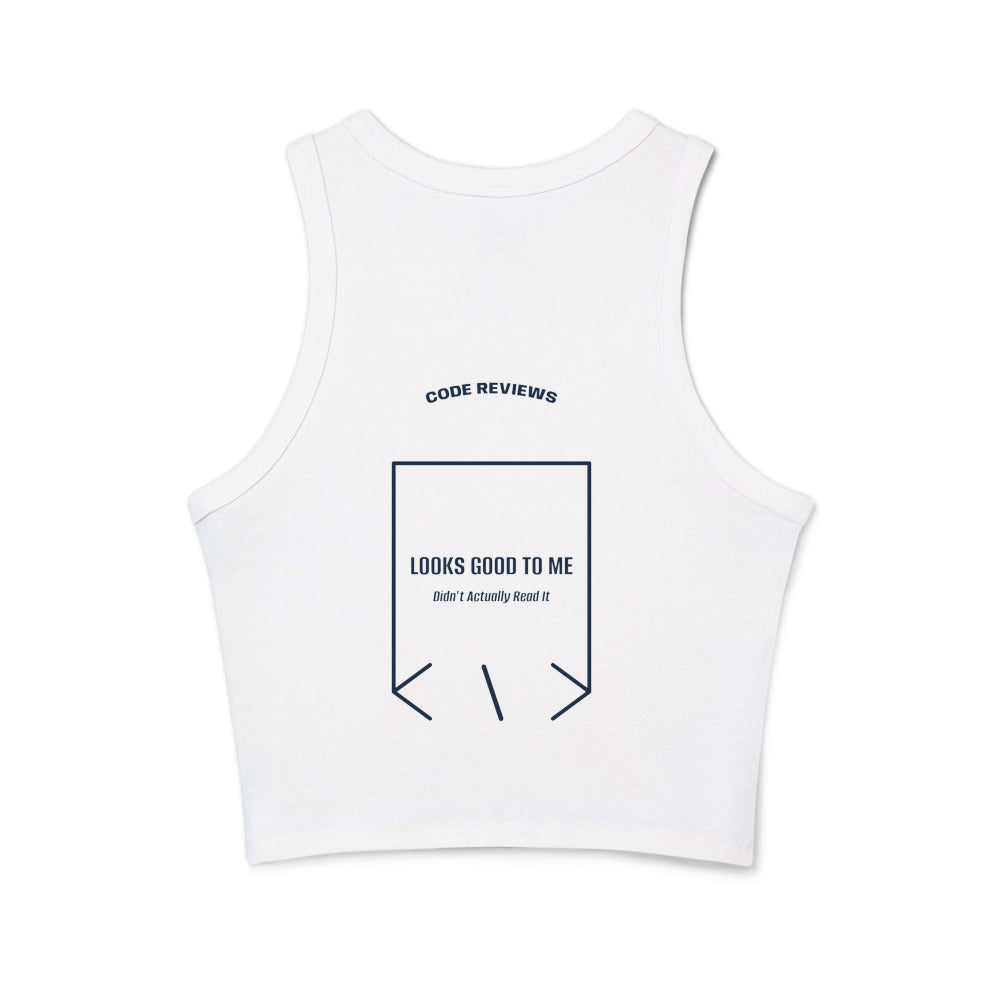 Looks Good To Me — Solid White Blend Solid Navy Blend back mockup