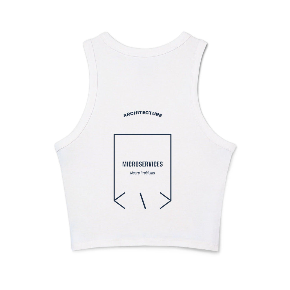 Microservices — Solid White Blend Solid Navy Blend back mockup