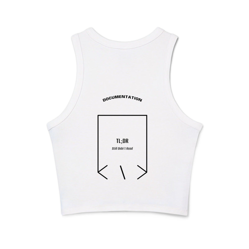 TL;DR — Solid White Blend Solid Black Blend back mockup