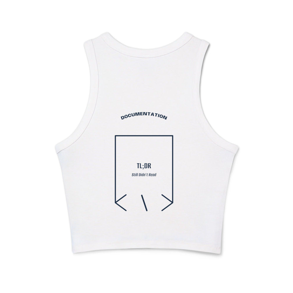 TL;DR — Solid White Blend Solid Navy Blend back mockup