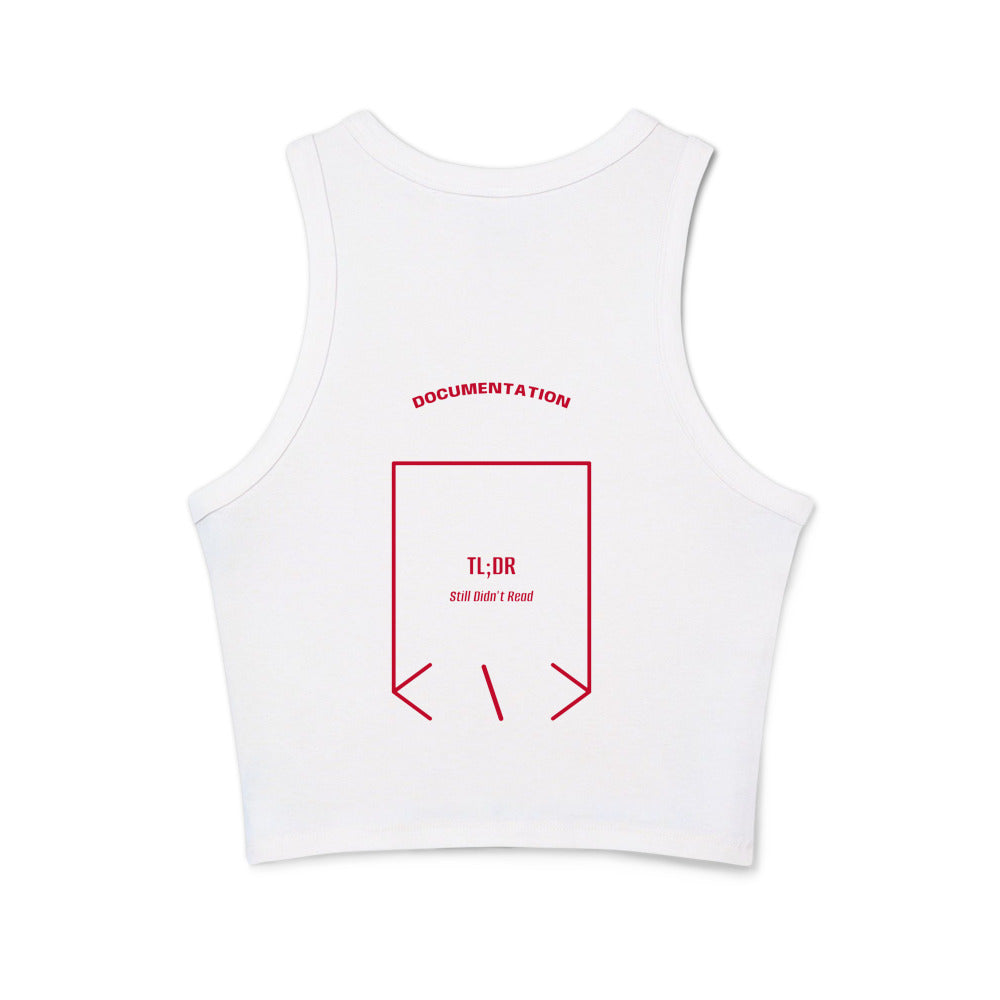 TL;DR — Solid White Blend Solid Red Blend back mockup