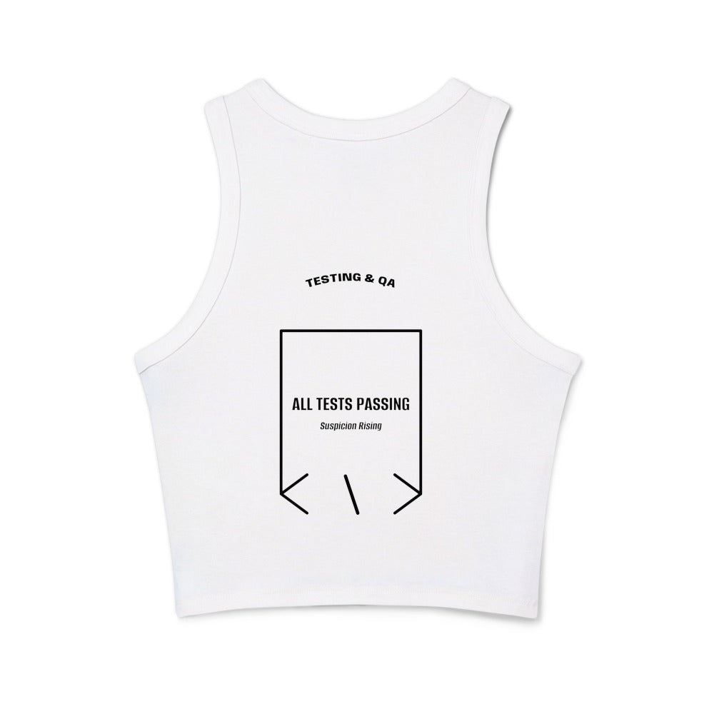 All Tests Passing — Solid White Blend Solid Black Blend back mockup