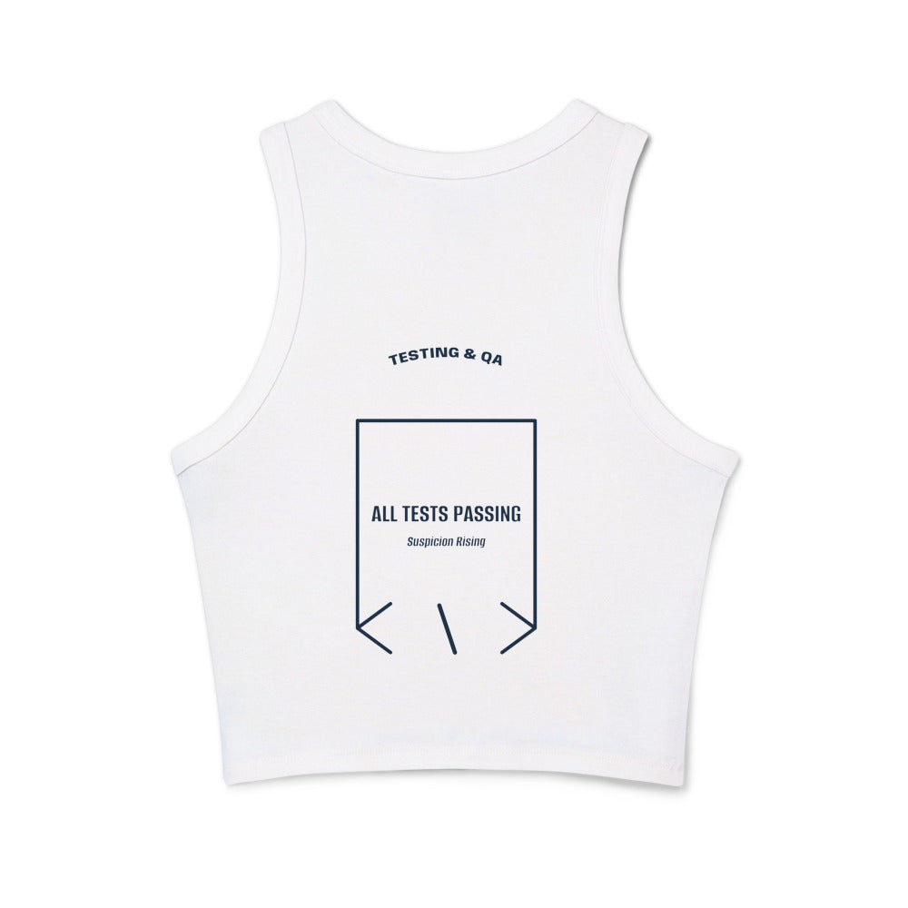 All Tests Passing — Solid White Blend Solid Navy Blend back mockup
