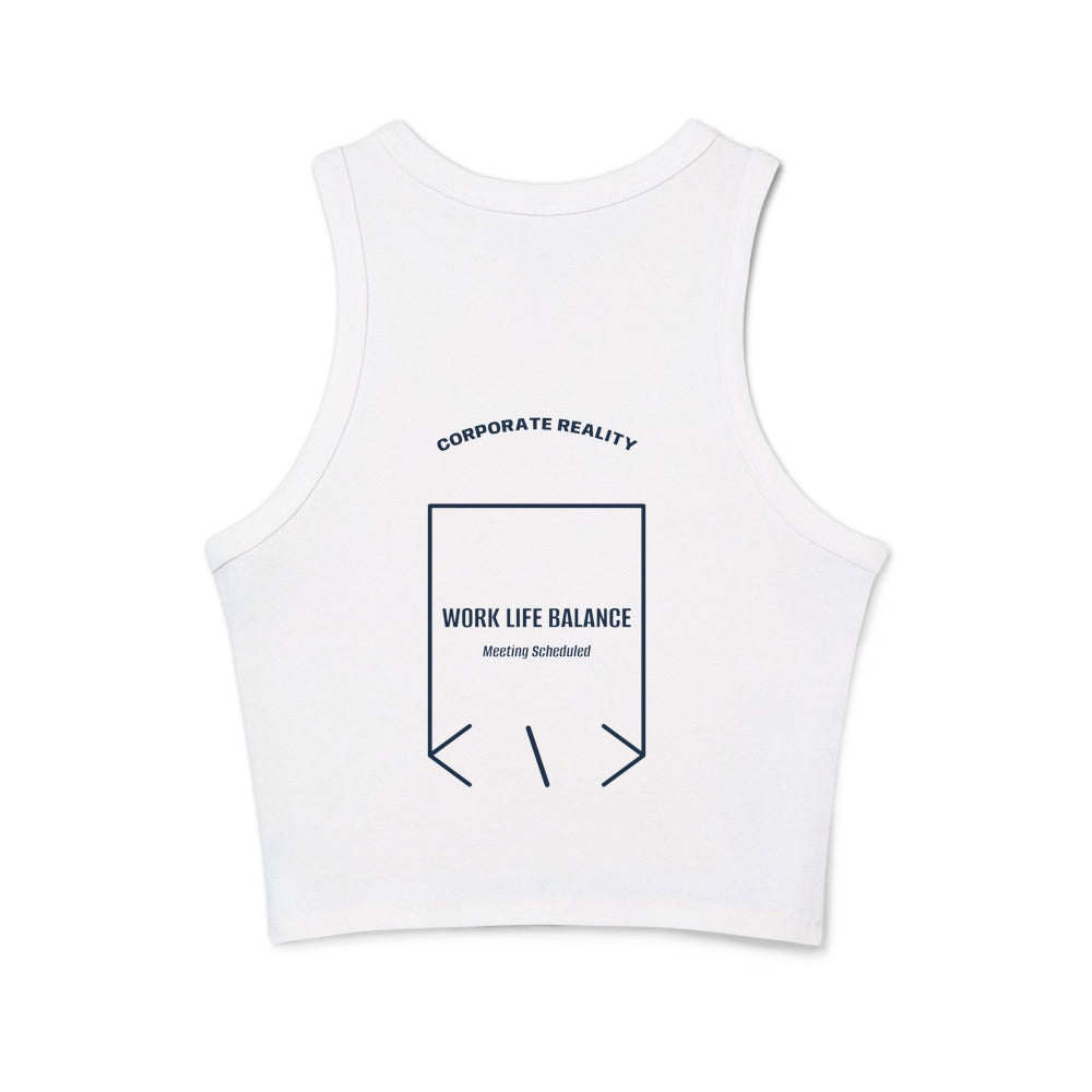 Work Life Balance — Solid White Blend Solid Navy Blend back mockup