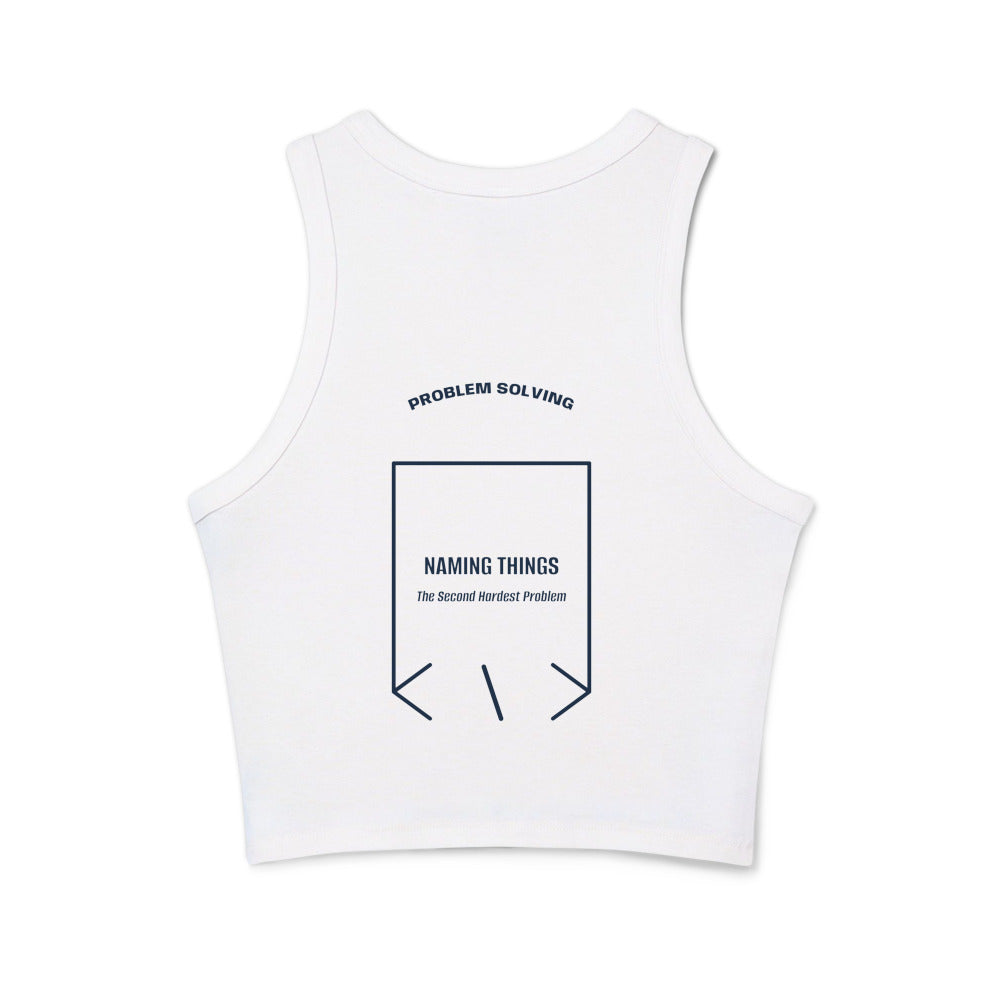 Naming Things — Solid White Blend Solid Navy Blend back mockup