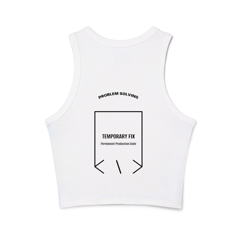 Temporary Fix — Solid White Blend Solid Black Blend back mockup