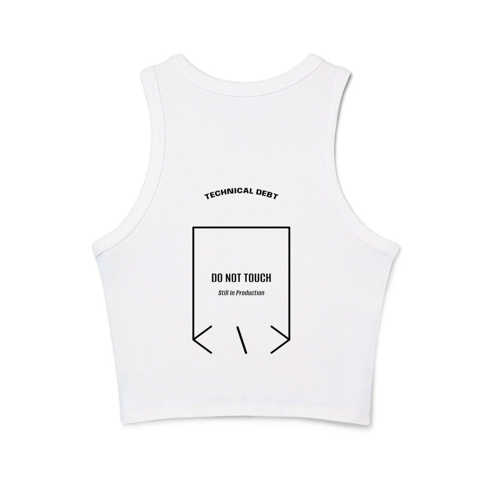 Do Not Touch — Solid White Blend Solid Black Blend back mockup