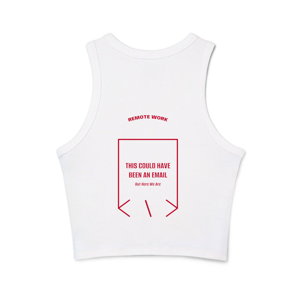 This Could Have Been An Email — Solid White Blend Solid Red Blend back mockup