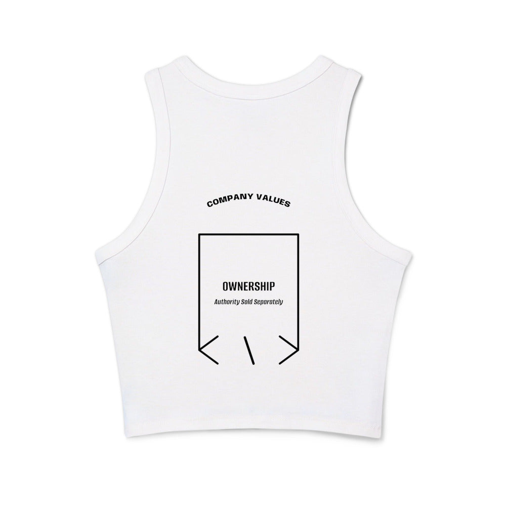 Ownership — Solid White Blend Solid Black Blend back mockup