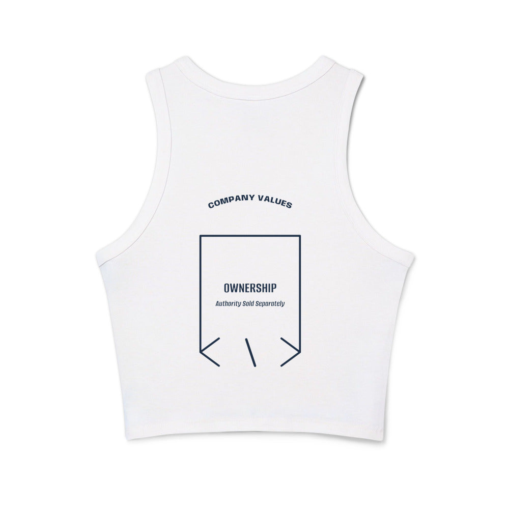 Ownership — Solid White Blend Solid Navy Blend back mockup