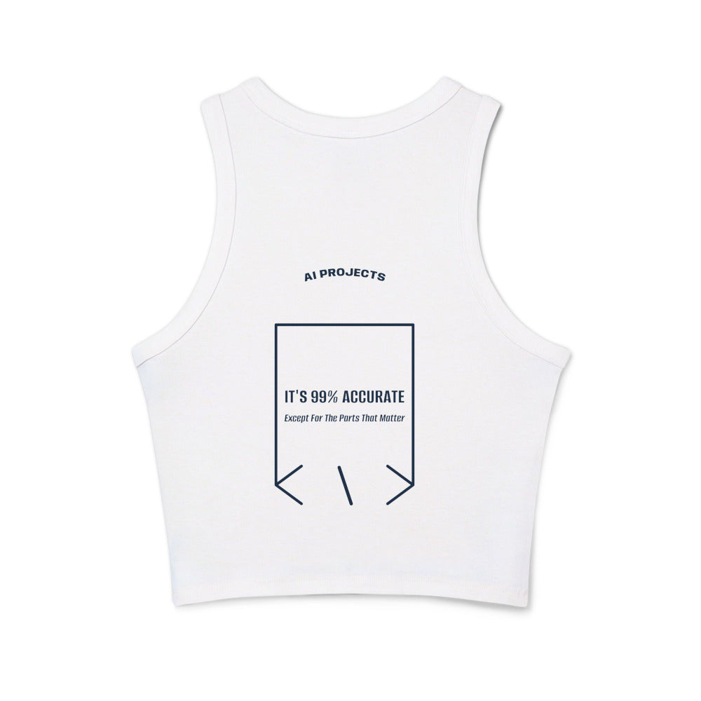 It's 99% Accurate — Solid White Blend Solid Navy Blend back mockup