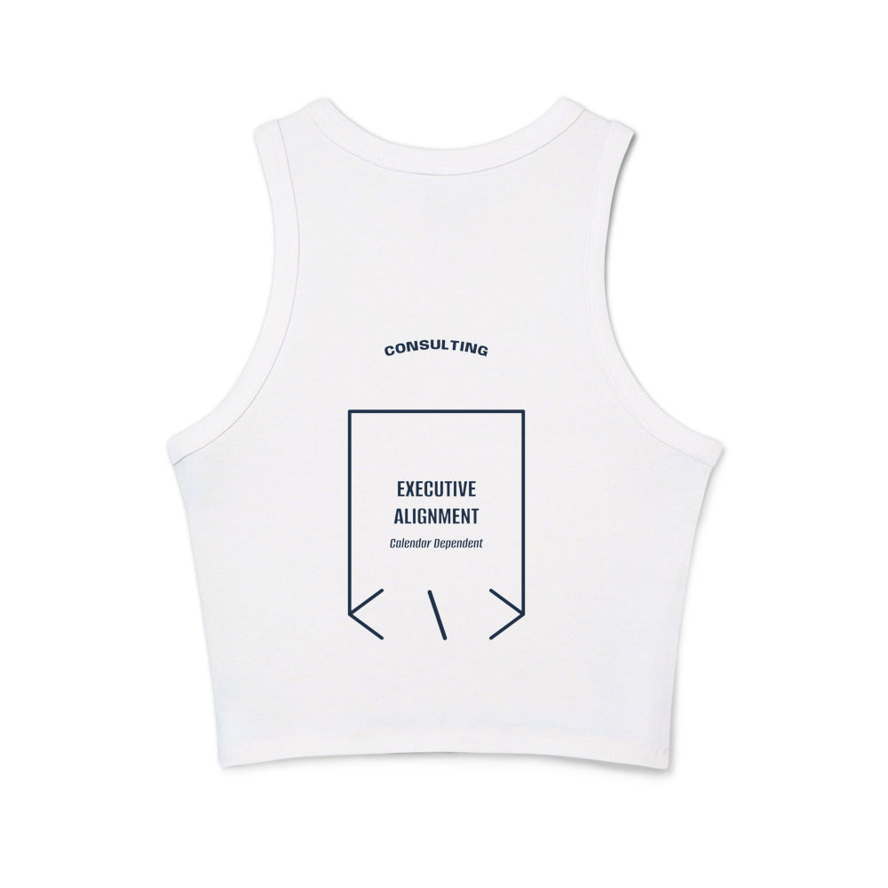Executive Alignment — Solid White Blend Solid Navy Blend back mockup
