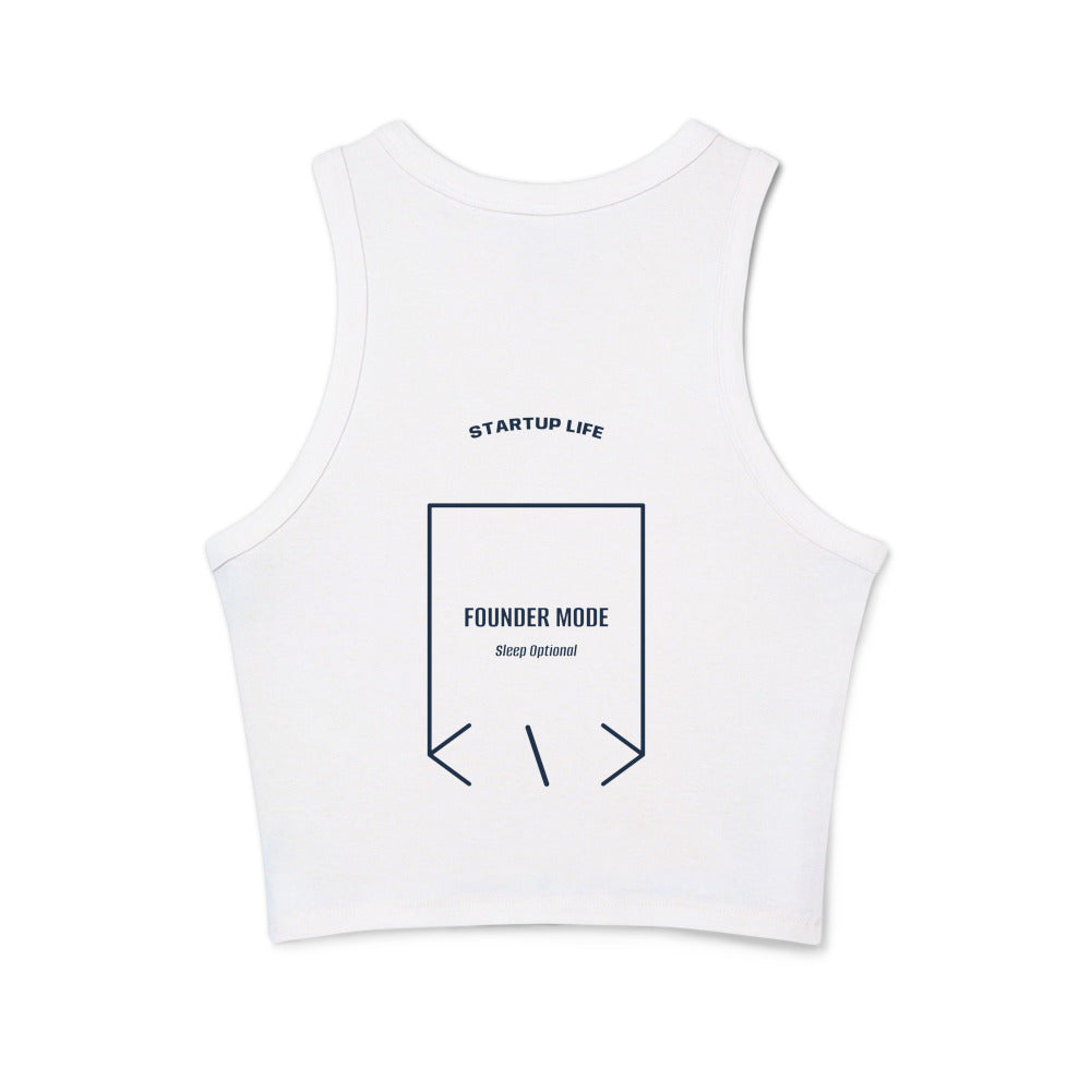Founder Mode — Solid White Blend Solid Navy Blend back mockup