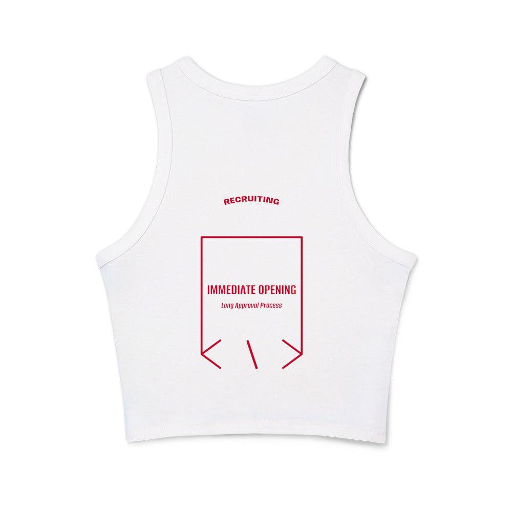 Immediate Opening — Solid White Blend Solid Red Blend back mockup