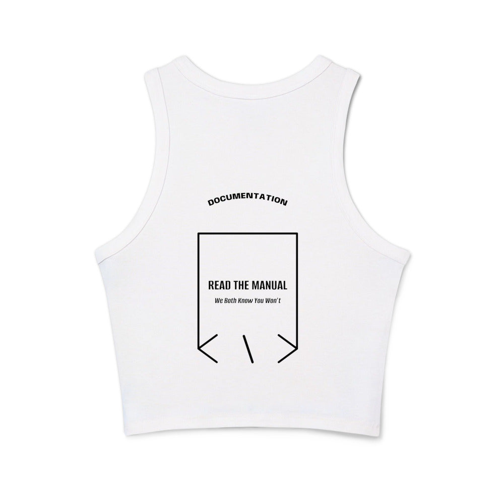 Read The Manual — Solid White Blend Solid Black Blend back mockup