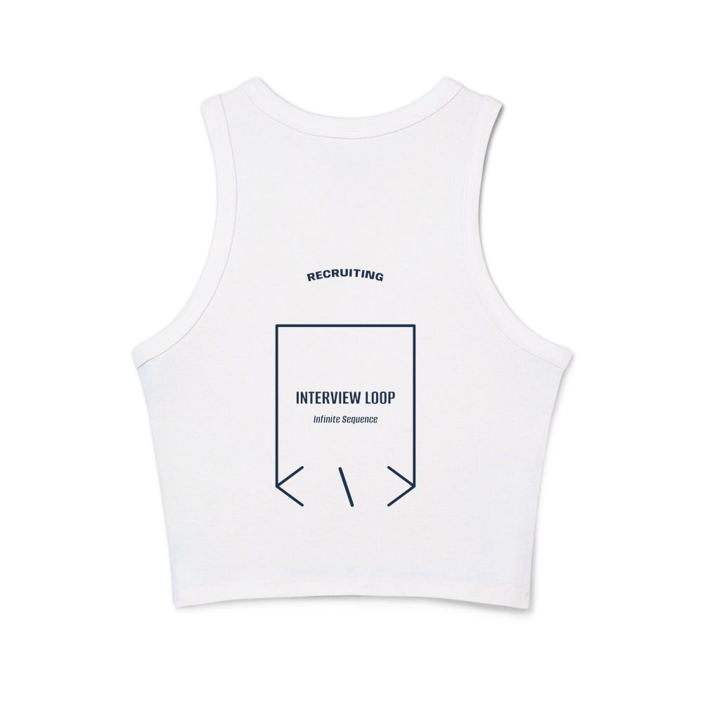 Interview Loop — Solid White Blend Solid Navy Blend back mockup