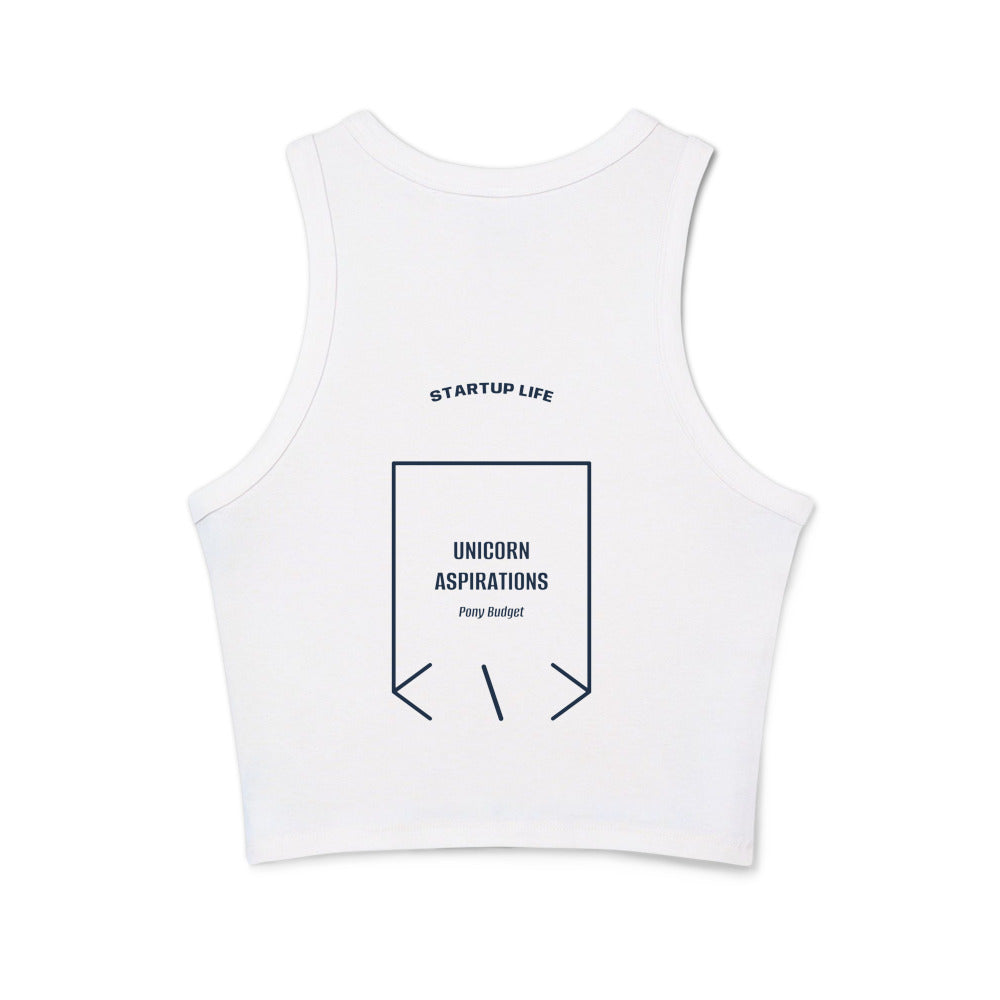 Unicorn Aspirations — Solid White Blend Solid Navy Blend back mockup