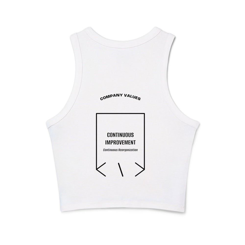 Continuous Improvement — Solid White Blend Solid Black Blend back mockup