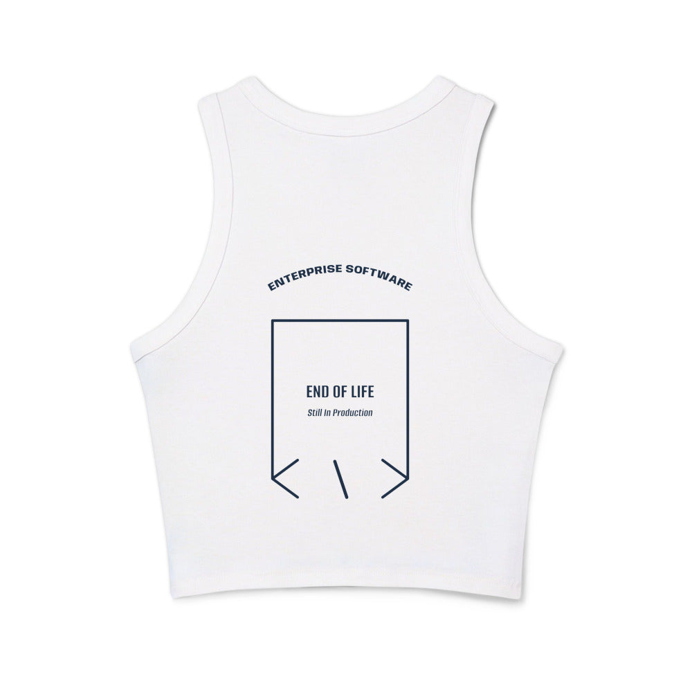 End Of Life — Solid White Blend Solid Navy Blend back mockup