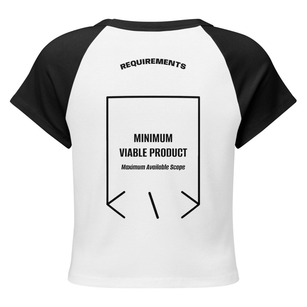 Minimum Viable Product — White/Black Black back mockup
