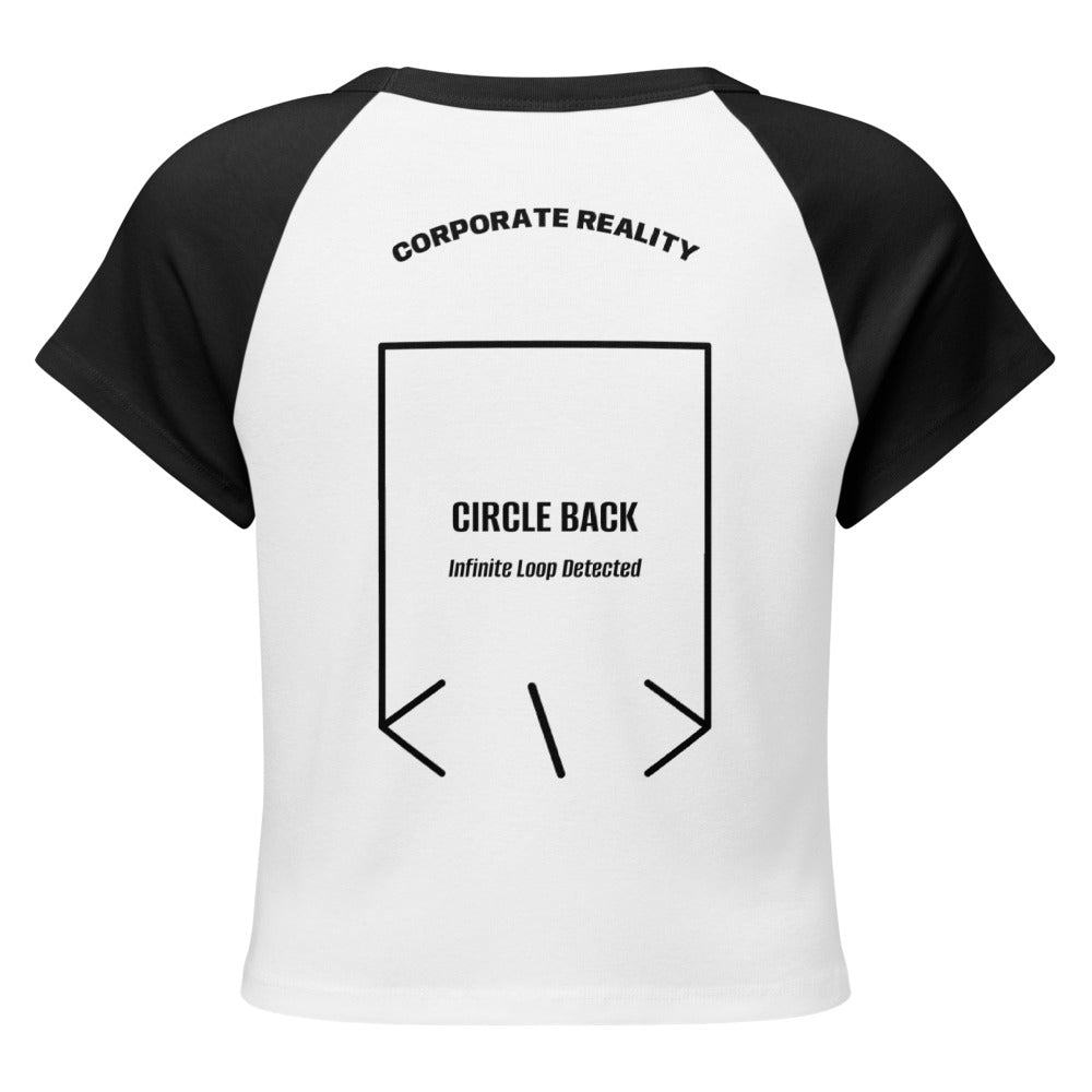 Circle Back — White/Black Black back mockup
