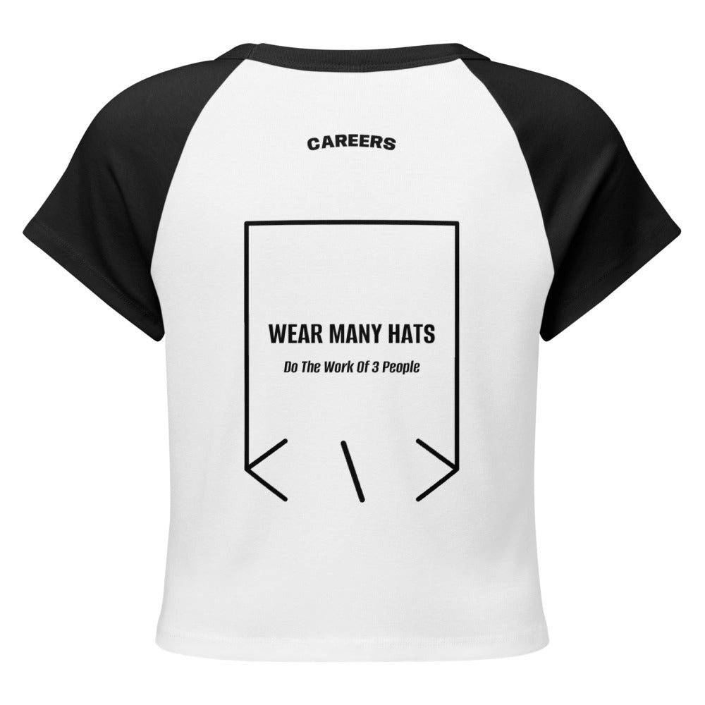 Wear Many Hats — White/Black Black back mockup