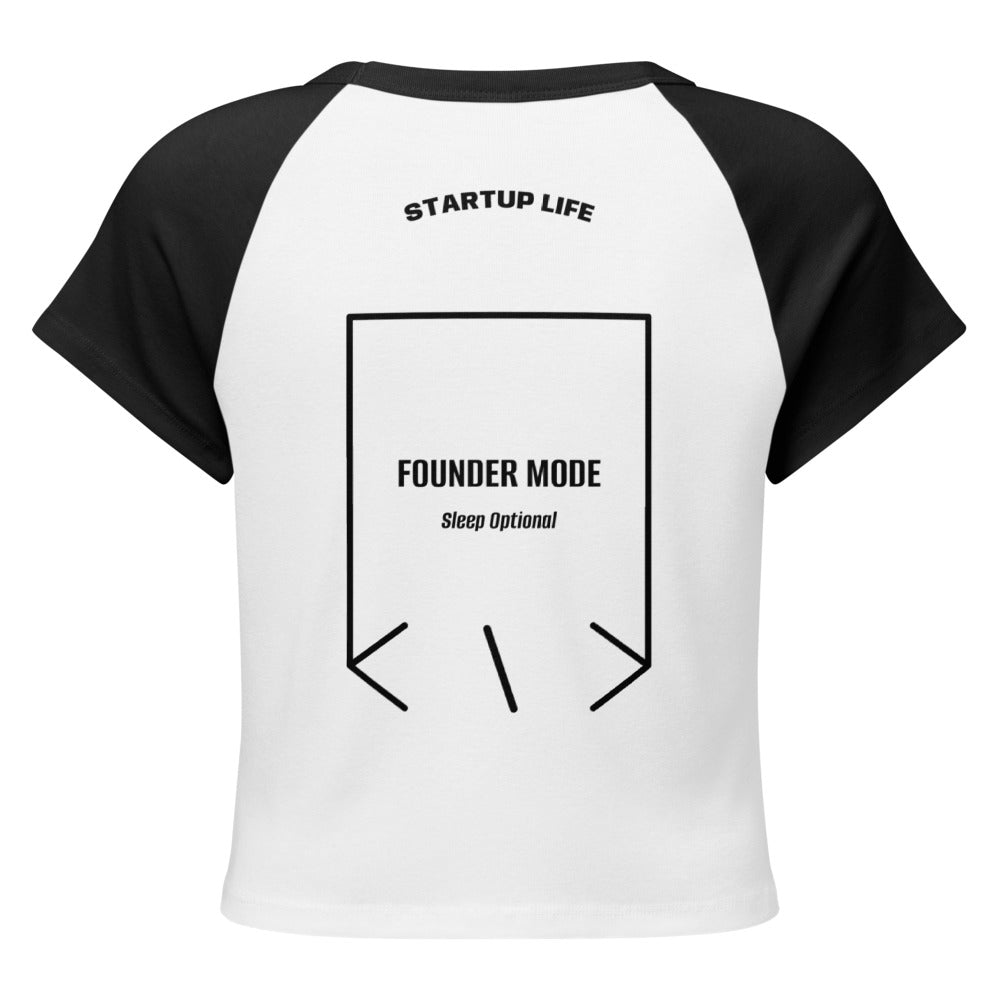 Founder Mode — White/Black Black back mockup