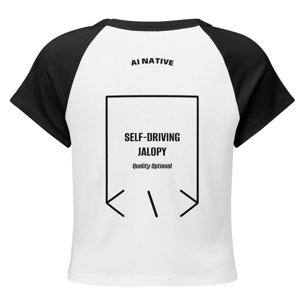 Self-Driving Jalopy — White/Black Black back mockup
