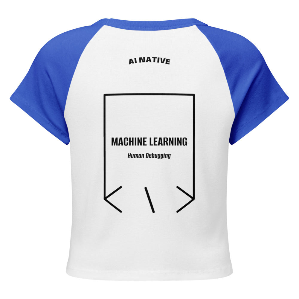 Machine Learning — White /True Royal Black back mockup