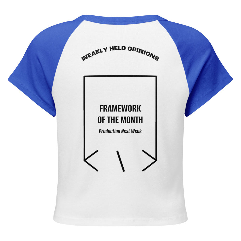 Framework Of The Month — White /True Royal Black back mockup
