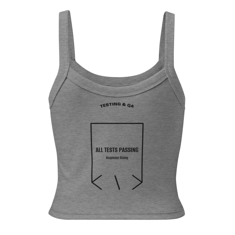 All Tests Passing — Athletic Heather Solid Black Blend back mockup